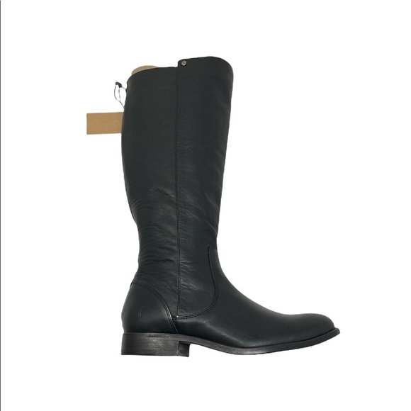 Frye Melissa Stud Back Zip boots Black Extended Calf size 6 - Picture 2 of 2